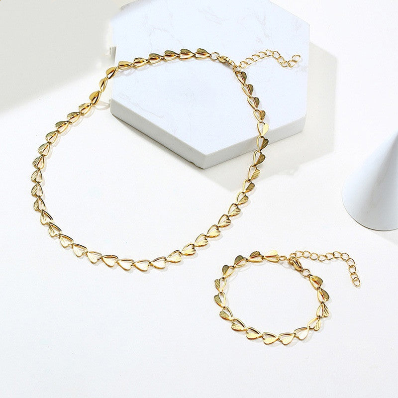 Heart Leaves Chain  Bracelets