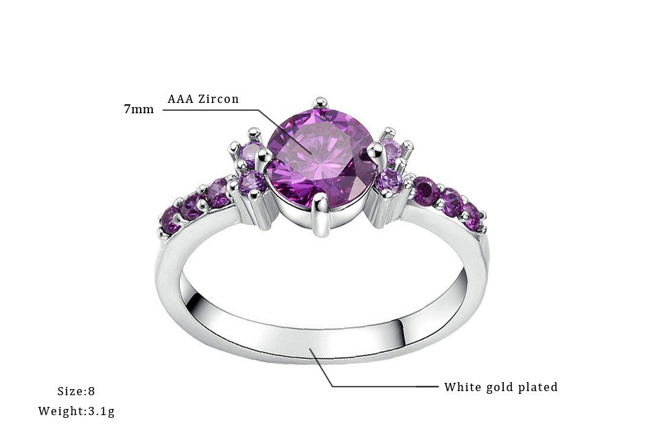 Violet Velvet Ring