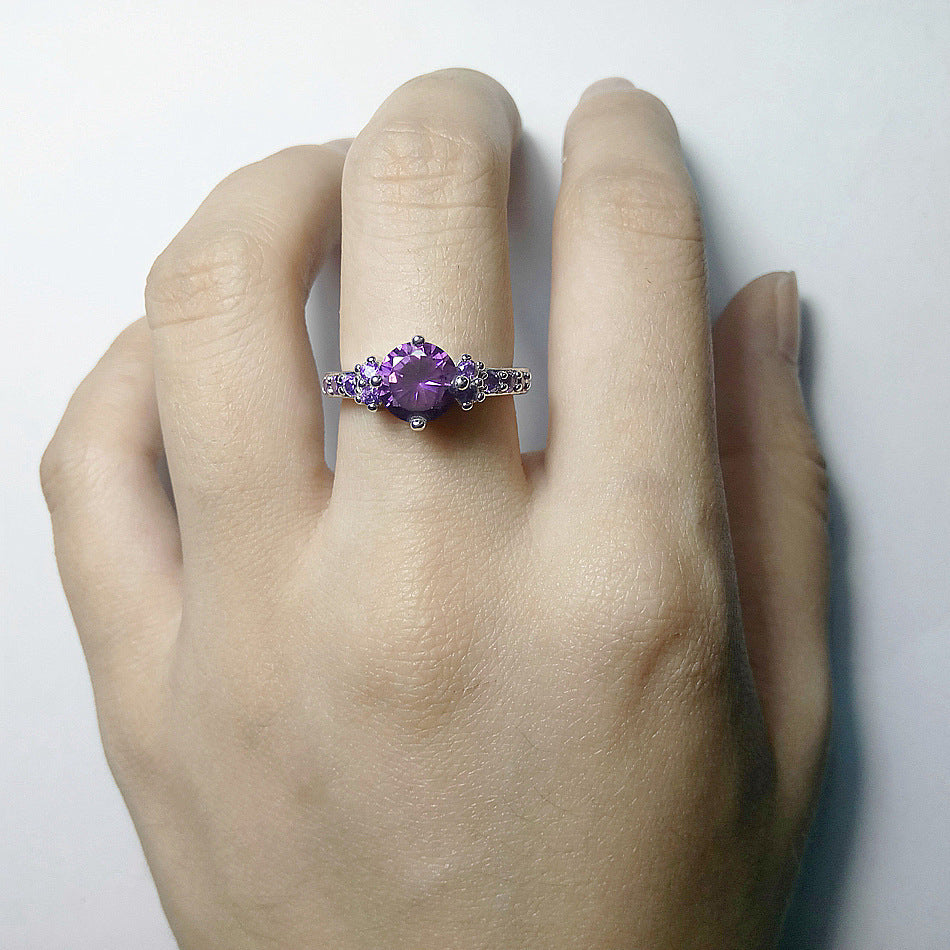 Violet Velvet Ring