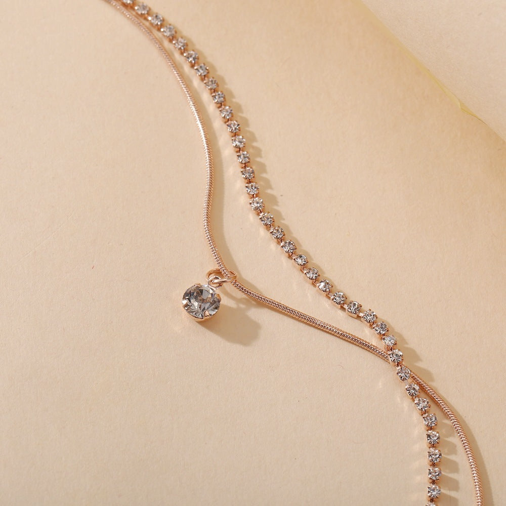 LETAPI Boho Zircon Bead Anklet