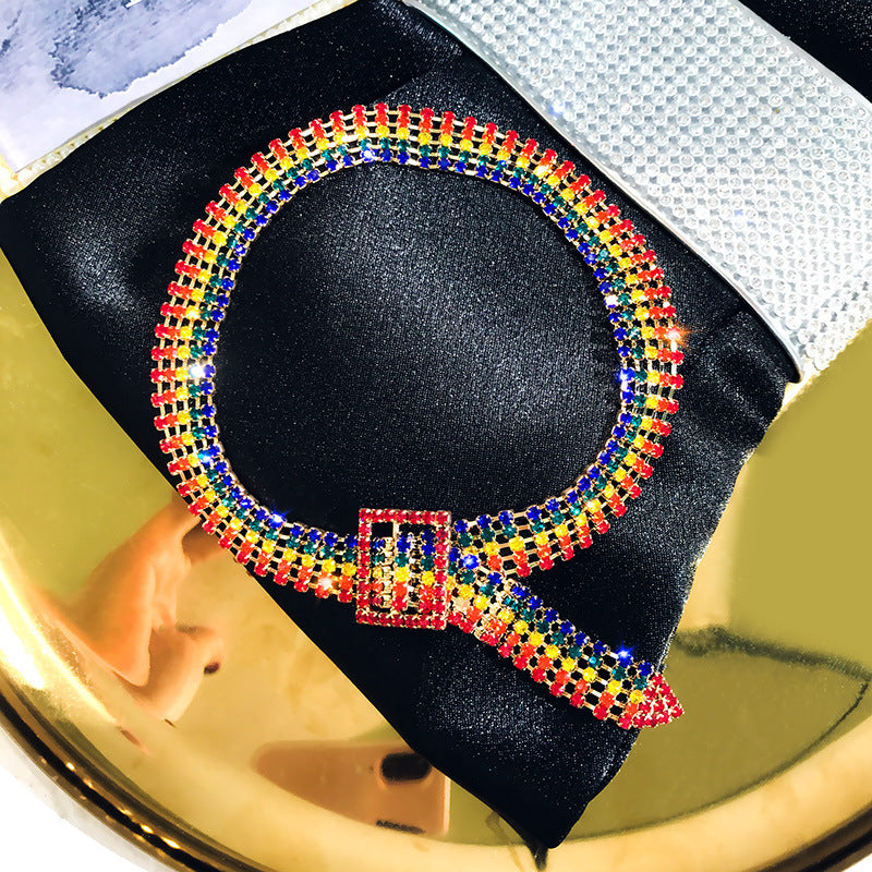 Fashion Full Rhinestone Choker Necklaces