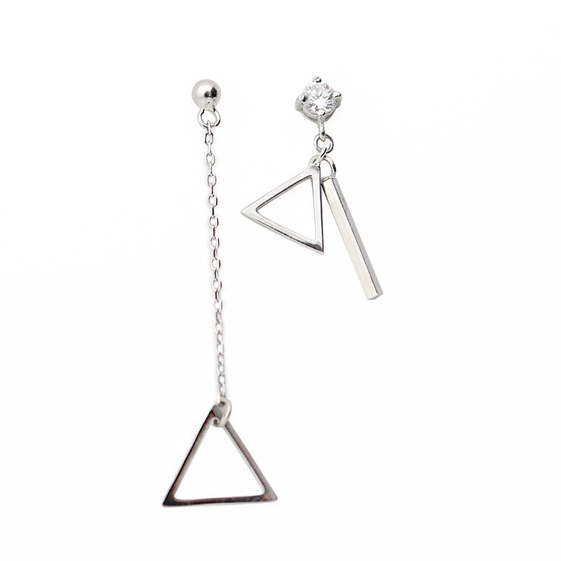 Diamond Triad Drop Earrings