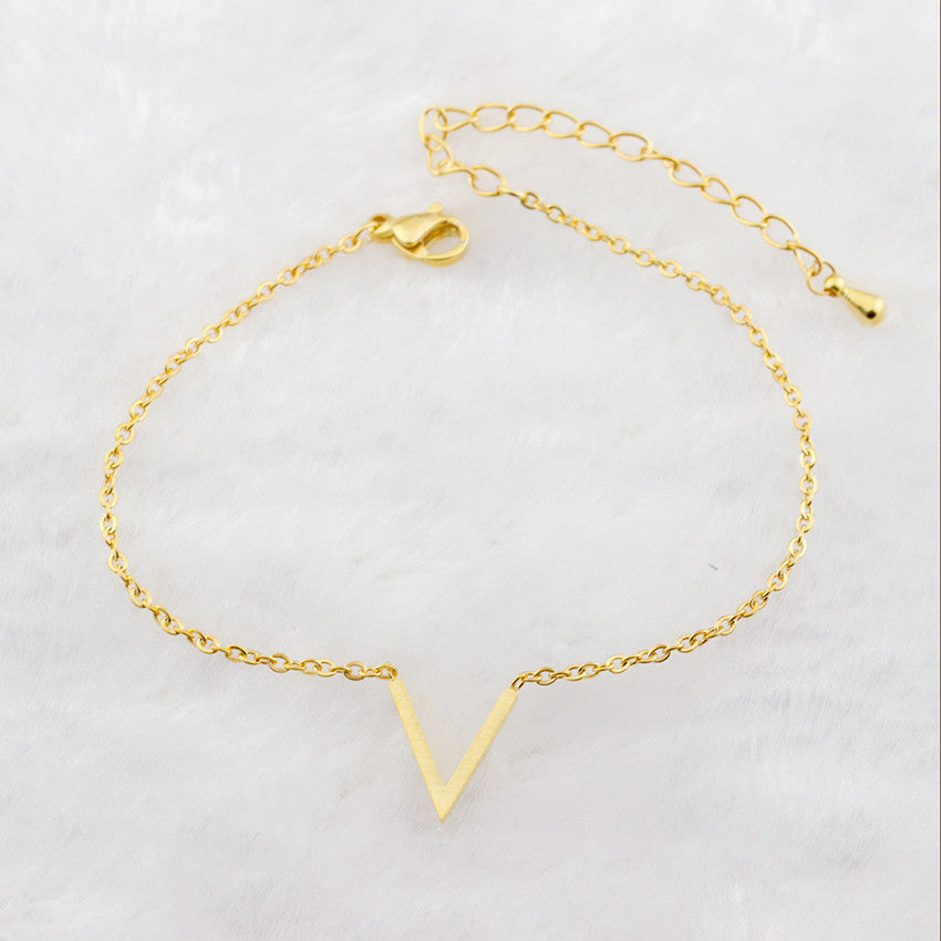 V Bracelets  Stainless Steel Chain