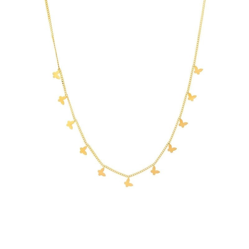 Multiple Small Butterfly Necklaces